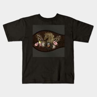 This unique steampunk horse Kids T-Shirt